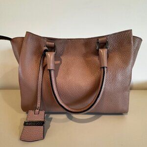 A. Bellucci Italian Leather Tote | Blush / Soft Taupe